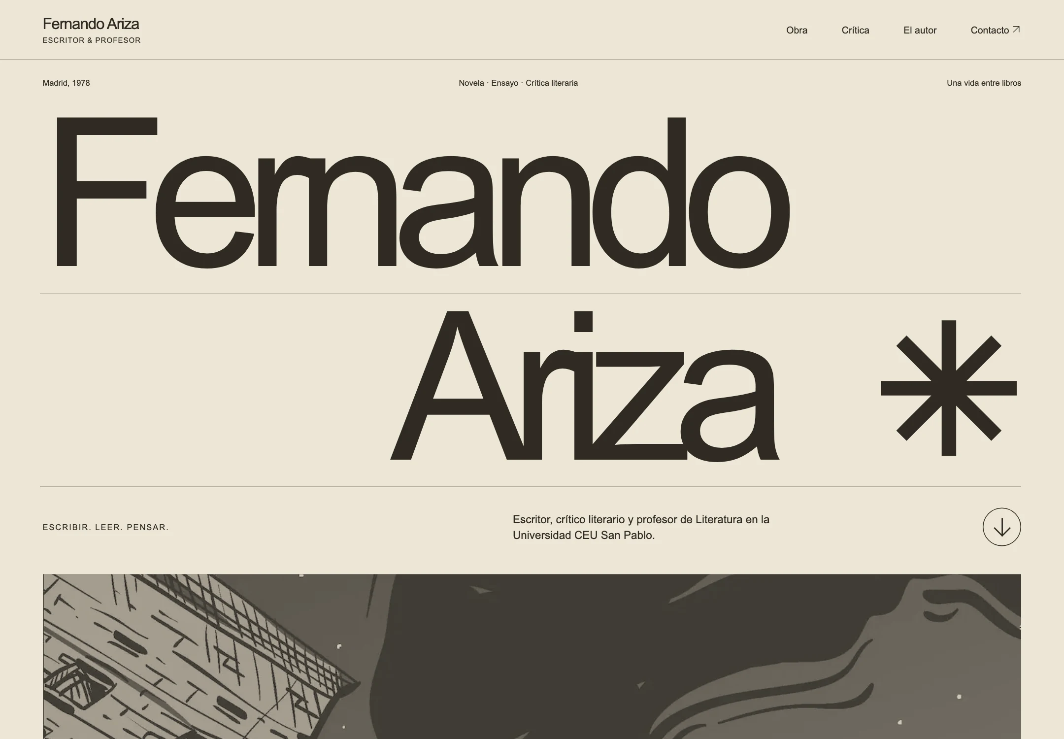 FerAriza website captured from its current live design